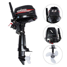 SABUIDDS 2-Stroke 6HP Outboard Motor Black