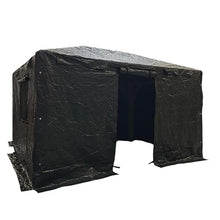 Garden Winds Winter Cover Compatible with The Yardistry YM12935 10' X 12' Tall Hard Top Gazebo – Heavy Duty Protective Enclosure for Outdoor Storage, Waterproof, Windproof and Flame Resistant – Black