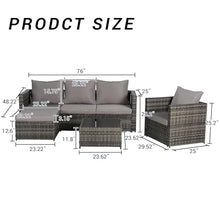 Patio Furniture Set with Small Outdoor Table, Durable Patio Bar Set w/ Sillas Para Balcon, Large Cushions, Sturdy Powder-Coated Steel Frame, Comfortable Sillas Para Patio Exterior (Dark Gray)
