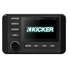 KICKER KMC4 Marine Bluetooth Receiver with 6x8" 300W Multicolor LED Speakers and 10" Subwoofer