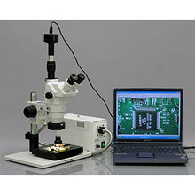 AmScope Digital Trinocular Stereo Zoom Microscope 3.35X-90X White