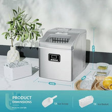 TEDILUVI Countertop Ice Maker Machine,40Lbs/24H Auto Self-Cleaning Portable Compact with Scoop & Basket