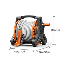 Classic Hose Reel 20 Set, Garden Hose Set Including Hose Reel and 20-m Hose, Great Standing Security, Spray Nozzle, Carrying Handle, for Gardening (65ft hose reel set)