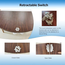 HAIXHX Red Foldable Round Table Top Extender, Large Universal 47.2"-94.5" Diameter Circle Wooden Table Top, Replace Table Top, No Legs, Home or Commercial Use, Easy to Store(Diameter 70.9"/180cm)