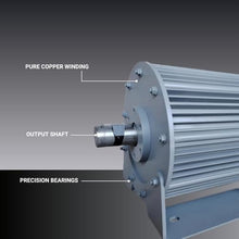 20000W Permanent Magnet Generator With Base Low RPM 110V 220V 380V 3 Phase AC Electric Power Generator 240V Dynamo AC Alternators Energy Unit (220V)