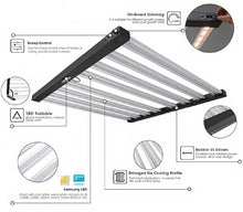Helios Full Spectrum LED Grow Light | Foldable Bar Design with Manual Dimmer RJ11 | Built-in UL Certified Driver | Energy-Efficient Commercial Horticulture High-Efficacy Lights (840, Watts), Black