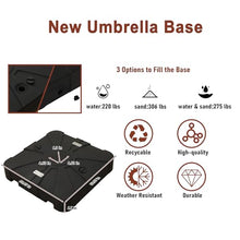 MONDAWE 10x13 ft Cantilever Umbrella with LED Light, 360° Rotation, Aluminum Frame Red (LED + Bluetooth)
