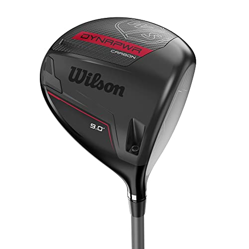 Wilson Dynapower Men's Carbon Driver - Right Hand, Regular, 10.5 Black/Red