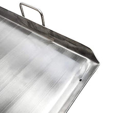 36" x 20" Superior HD Stainless Steel Griddle Flat Top Plancha Grill for Triple Burner Stove Extra Rib Bottom