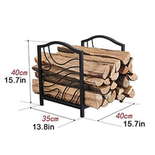 SDVantage Firewood Rack Outdoor Indoor Fireplace Wood Storage Rack Firewood Holder Storage Fire Wood Organizers and Storage Heavy-Duty Log Stacking Metal Frame Firewood Storage Rac