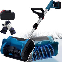 Commercial Electric Snow Sweeper - 600w Manual Snow Removal Machine, Snow Blower Cordless, Foldable Portable Snow Shovel, for Home Backyard, Outdoor Road 1battery