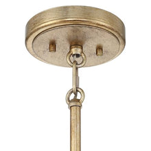 Elsa 23 1/2" Wide Brass with Textured Glass 7-Light Pendant Light Fixture