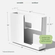 Veradek Block Series Span Planter - Tall Rectangular Outdoor Planter
