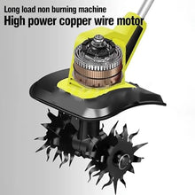 Electric Cordless,Garden Tiller Rotavator,Electric Powerful Soil Cultivator, 20V Garden Cordless Tillers Electric Cultivator, Vegetable Plots
