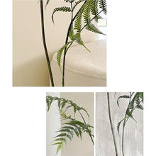 Plants Artificial Fern Bonsai Simulation Greenery Indoor Decoration Ornaments Potted Plants with Pots Outdoors