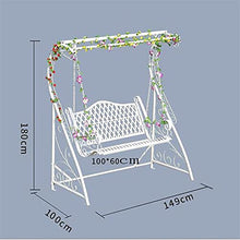 KYTGFH Patio Swing Porch Hang Club Bench Chair,Princess Swing Bed Outdoor Swing Chairs for Adults,Garden Swing Comfy Outdoor Swing Chair Bench