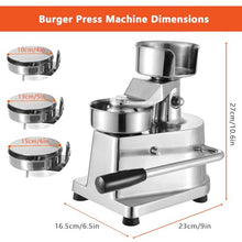 Naturalpowev Hamburger Press Patty Maker, Heavy Duty Food-Grade Stainless Steel Bowl Burger Press Machine with Patty Papers, Meat Forming Processor for Kitchen BBQ Grill,5"(130mm)