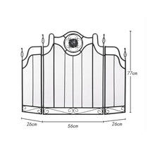 Fireplace Screen Fireplace Screen Black Iron Three-Ply European Style Fireplace Screen Heating Fire Protection Fence Decoration Fireplace Screen Fireplace Screen