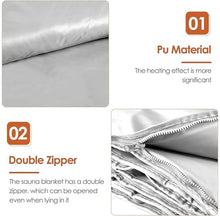 TZLGMDER Silver Sauna Blanket Weight Loss Sauna Blanket Detox Therapy Machine Personal Spa Zone 2