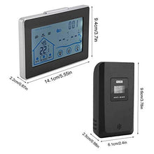 MVUYO Thermometer Gauge Touch Screen Weather Station with Sensor Digital Hygrometer Indoor Outdoor Thermometer Temperature and Humidity Monitor