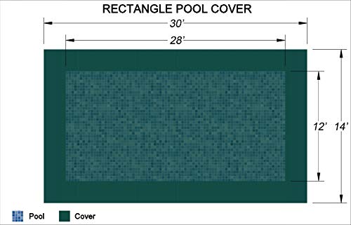 Loop-Loc Rectangle Pool Safety Cover 12' x 28' Super Mesh