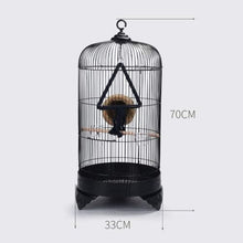 EliteBloom Professional Birdcage Pet Supplies Bird Carrier Gardening Decor Birdhouses European Style Birdcage Round Metal Bird Villa Outdoor Indoor Ornamental Bird Cage,
