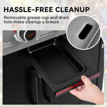 Royal Gourmet GB4008B 4-Burner Gas Griddle, Recessed Fry Zone, Camping
