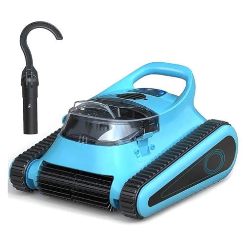 Cordless Robot Pool Vacuum Cleaner 180W Suction Inground Pools Automatic Debris Removal Wall Climbing Self-Parking Intelligent