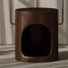 Coffee Table Round End Table, End Table, Nightstand, Small Coffee Table, 2 Tier Decorative Table, Sofa Table for Small Spaces, Living Room, Bedroom, Balcony Table auxi