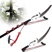 Telescopic Pole Saw,Extendable Landscaping Pole Saw,Professional Telescopic Tree Pruner,for Pruning and Pruning Branches and Leaves High-Altitude Fruit Tree Branch Saw,Red,7.2M/24FT