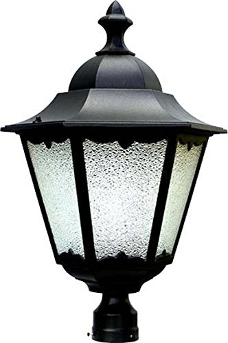 Dabmar Lighting GM891-B Post Top Fixture, 50W MH 120V, Black Finish