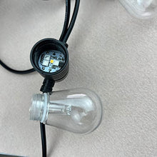 AMNOUR DC12V 50mm Addressable Full Color LED Pixel String Light Bulb; Transparent Cover; 30pcs String Lights (15m Length); IP67 Protection (Color : RGB-6500K)