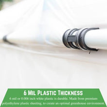 Farm Plastic Supply White Greenhouse Plastic Sheeting 6 Mil 40' x 150' UV Resistant