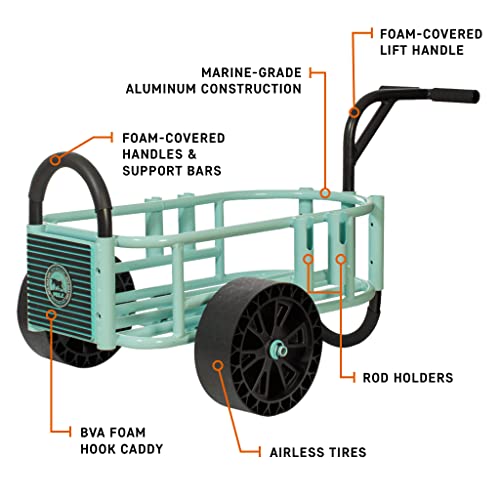 BOTE Mule Fishing Cart Marine Grade Aluminum Seafoam
