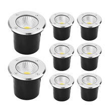 tyfuture 8 Pack Outdoor Underground Light Low Voltage In-Ground Lights IP66 Waterproof AC12/24V LED Well Lights for Garden Yard Pathway Driveway Deck Landscape Lights (Color : Red, Size : 30W-AC12V