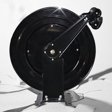 Erxewim Heavy Duty Automatic Retractable Hose Reel, 20m Steel Pressure Washer for Water/Air/Oil, Space-Saving Design, Easy Storage & Use