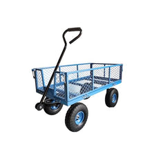 Mesh Garden Dump Cart with Removable Sides Heavy Duty Garden Cart Wagon, for Soil Mulch Plant Transport