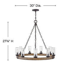 9 Light Large Outdoor Low Voltage Hanging Lantern in Rustic Style 30 inches Wide By 27.75 inches High-Sequoia Finish-Incandescent Lamping Type-E12 Candelabra Lamp Base Type Rustic Outdoor Hanging
