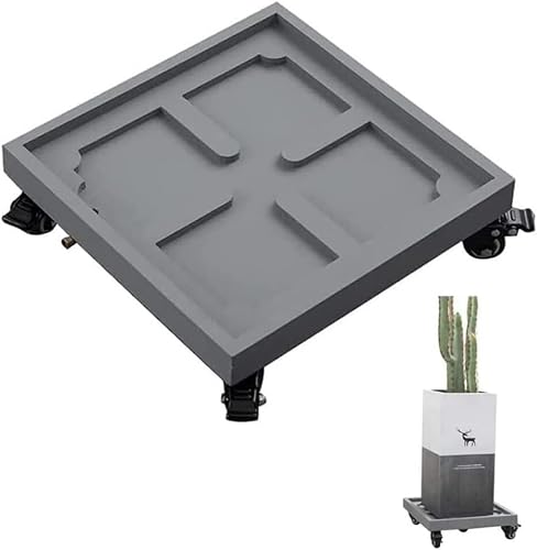SHAOMABA Plant Dolly Planter Caddies Rolling Plant Stand with Wheels, Plant Dolly Saucer for Moving Potted Planter Rolling Planter(34cm)