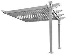 Vita Elysium 12' x 12' Attached Louvered Pergola White