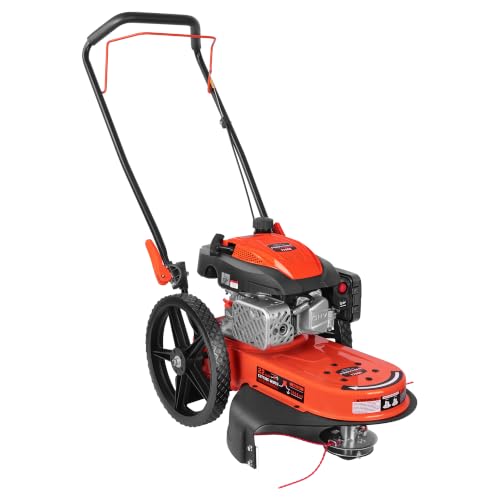 PROYAMA Walk Behind String Trimmer Mower, 170CC 5HP High Wheel Trimmer