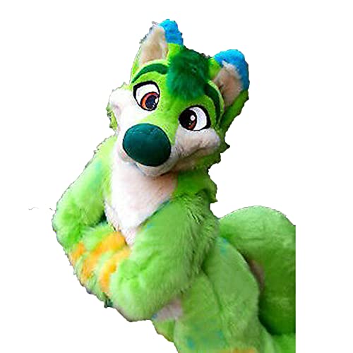 FurryWu Studio Green Husky Fursuit Digitigrade Costume