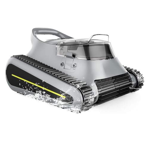 Miuedo Seauto Cordless Robotic Pool Cleaner Grey Black