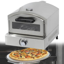 Beachtiful Gas Outdoor Pizza Oven and Grill, Includes Stone, Grill Rack, and Built-in Thermometer, Stainless Less Pizza Maker, Cooking Pizza Steak Fish Chicken and More