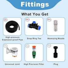 ERRULAN Outdoor Restaurant & Bar Cooling Misting System Kit, Spray Kit for Patio Seating, Heat Relief Mist System for Customer Comfort in Summer