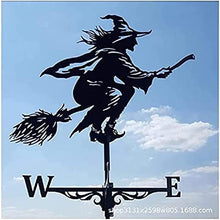 Weathervane Metal for roof Garden Yard Weather Vane Roofs Weathervane Iron Art Decor Steel Gardens Sculpturetion Yard Lawn Floor Ornament Wind Vane (A)