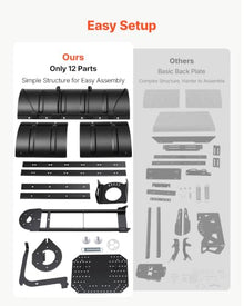 VEVOR Snow Plow Kit 43 in/72 in Width Adjustable Universal Plow Attachment