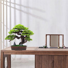 YXIANG56Q Fake Plants Simulation Bonsai Fake Green Plants Potted Plants Office Study Chinese Decorative Ornaments Hotel High-Grade Furnishings Bonsai Tree