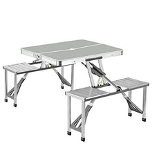ONMYJFD Outdoor Folding Table Chair Camping Aluminium Alloy Picnic Table Waterproof Folding Table Desk for Beach Table Camping(White-Fruit peach5)
