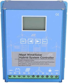 CHRISK Battery Energy Controller 8000W Wind Turbine Generator Hybrid Wind Solar Controller Booster MPPT LCD Screen,48v